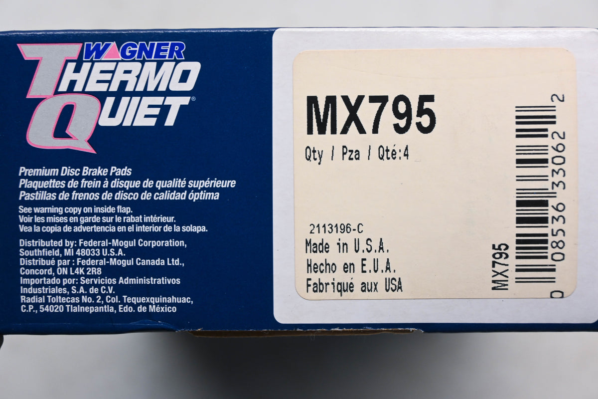 Wagner MX795 Thermo Quiet Disc Brake Pad Kit NOS