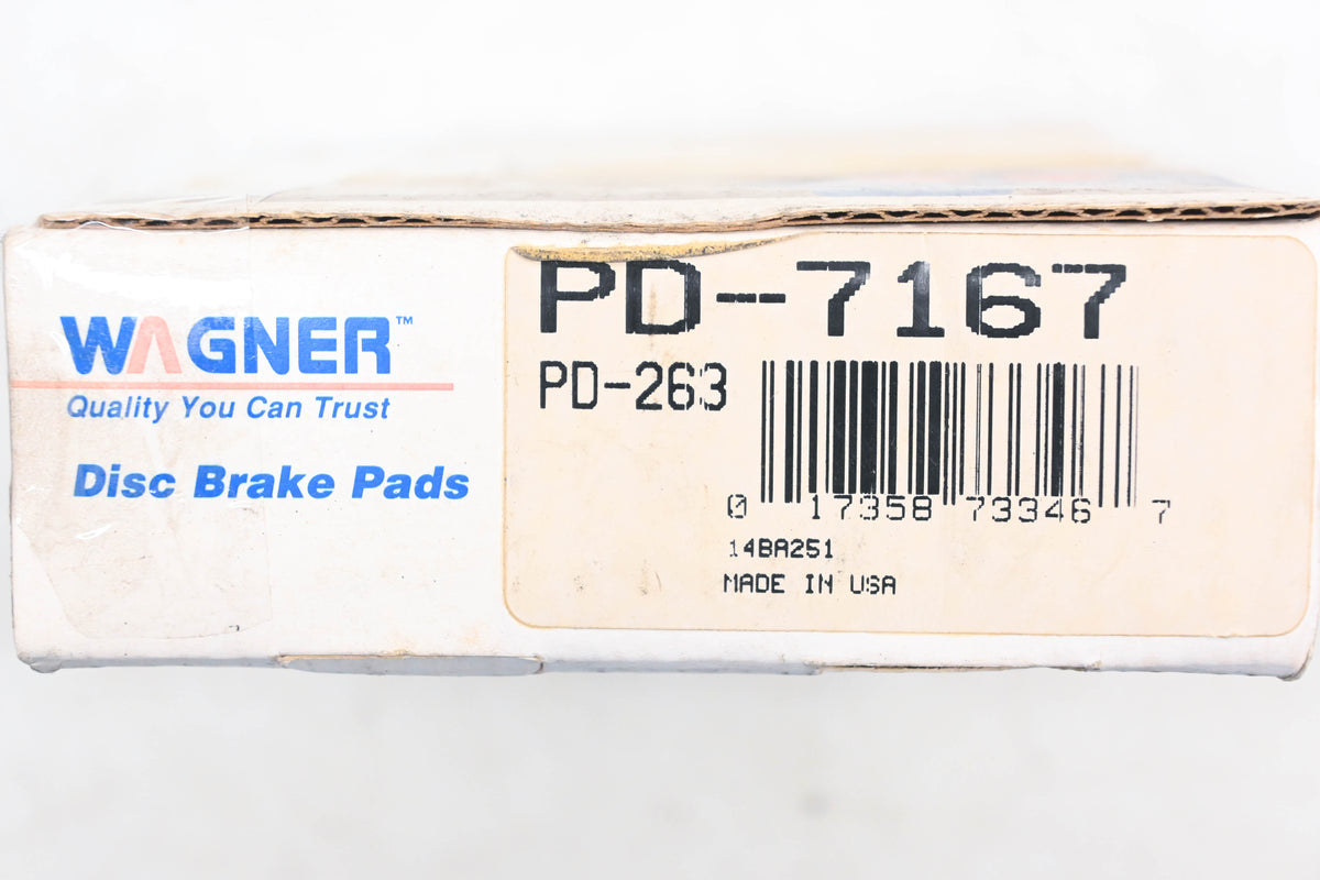 Wagner PD7167, PD263 Disc Brake Pad Kit NOS