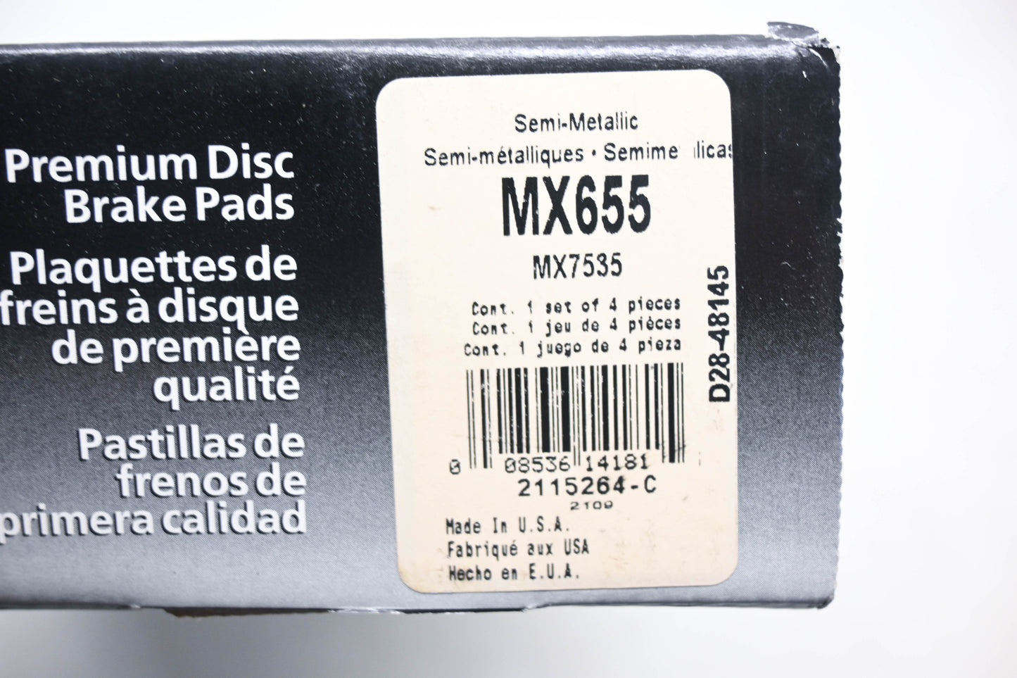 Wagner MX655 Thermo Quiet Disc Brake Pad Kit NOS