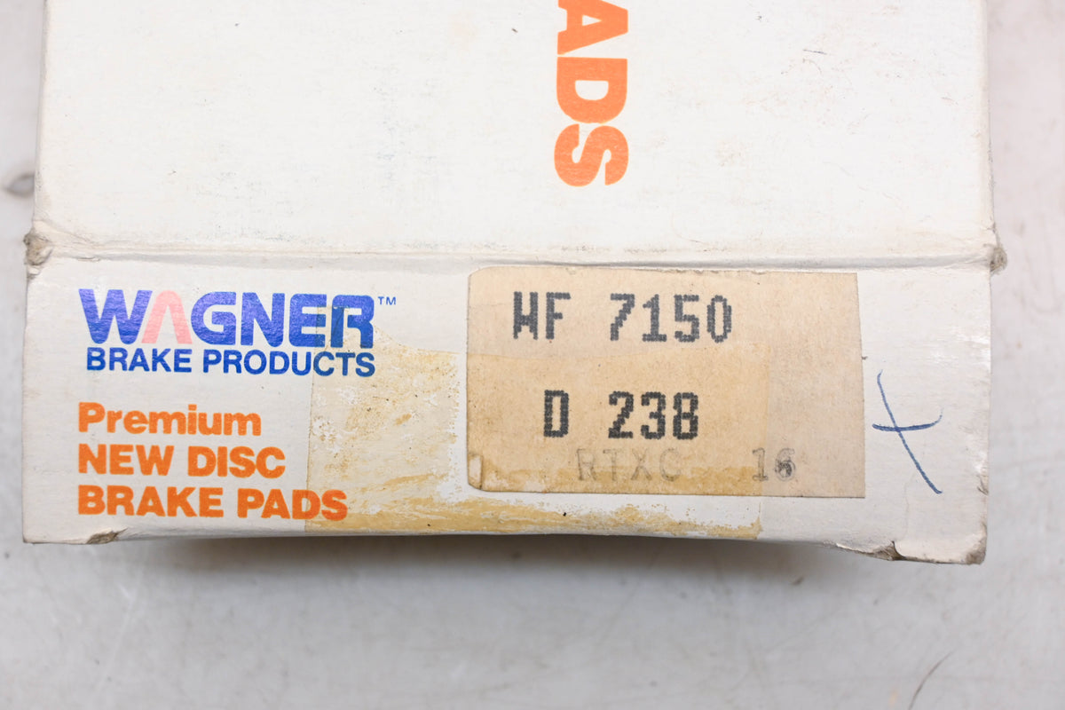 Wagner WF7150, D238 Disc Brake Pad Kit NOS