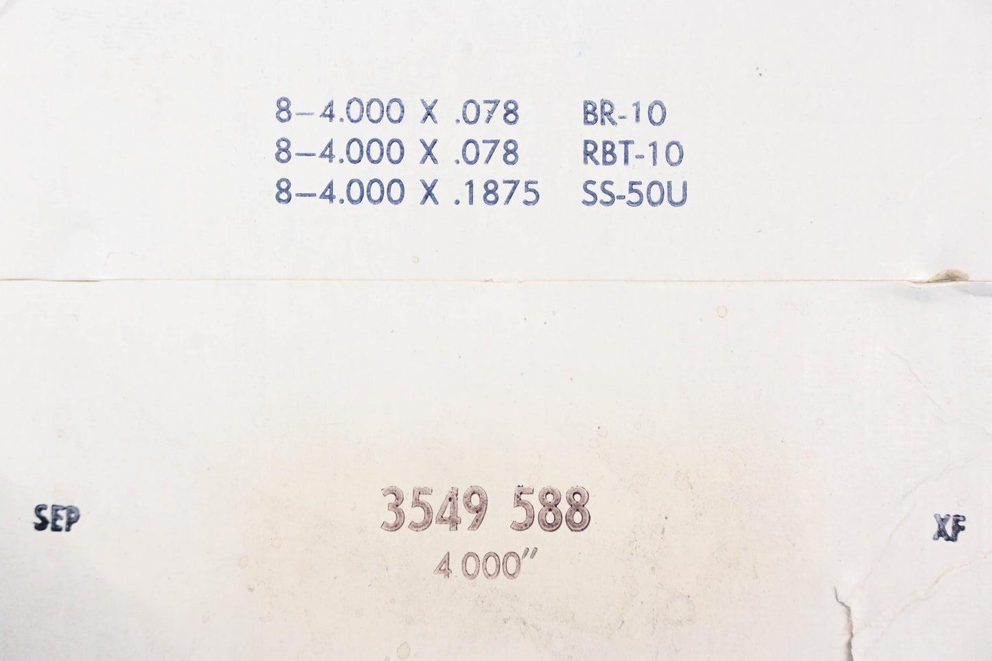 Mopar 3549588, 3549-588 Piston Ring 4.000" Kit NOS