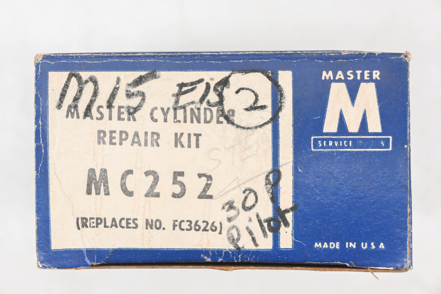 Master MC252, M15, F3626 Master Cylinder Repair Kit NOS