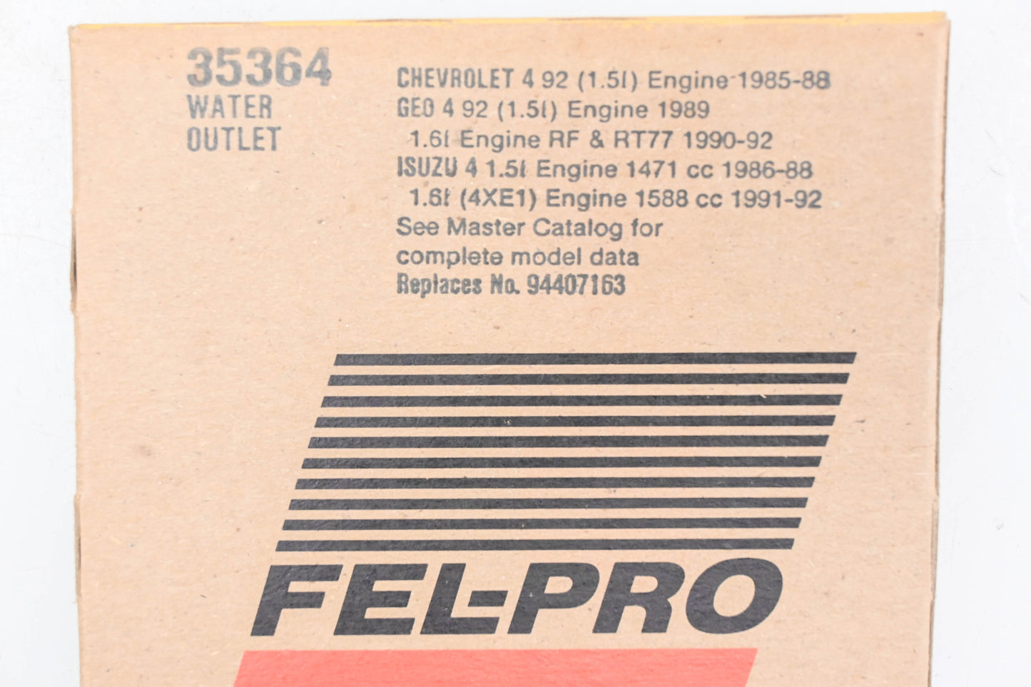 Fel-Pro 35364 Water Outlet Gaskets Qty 2 NOS