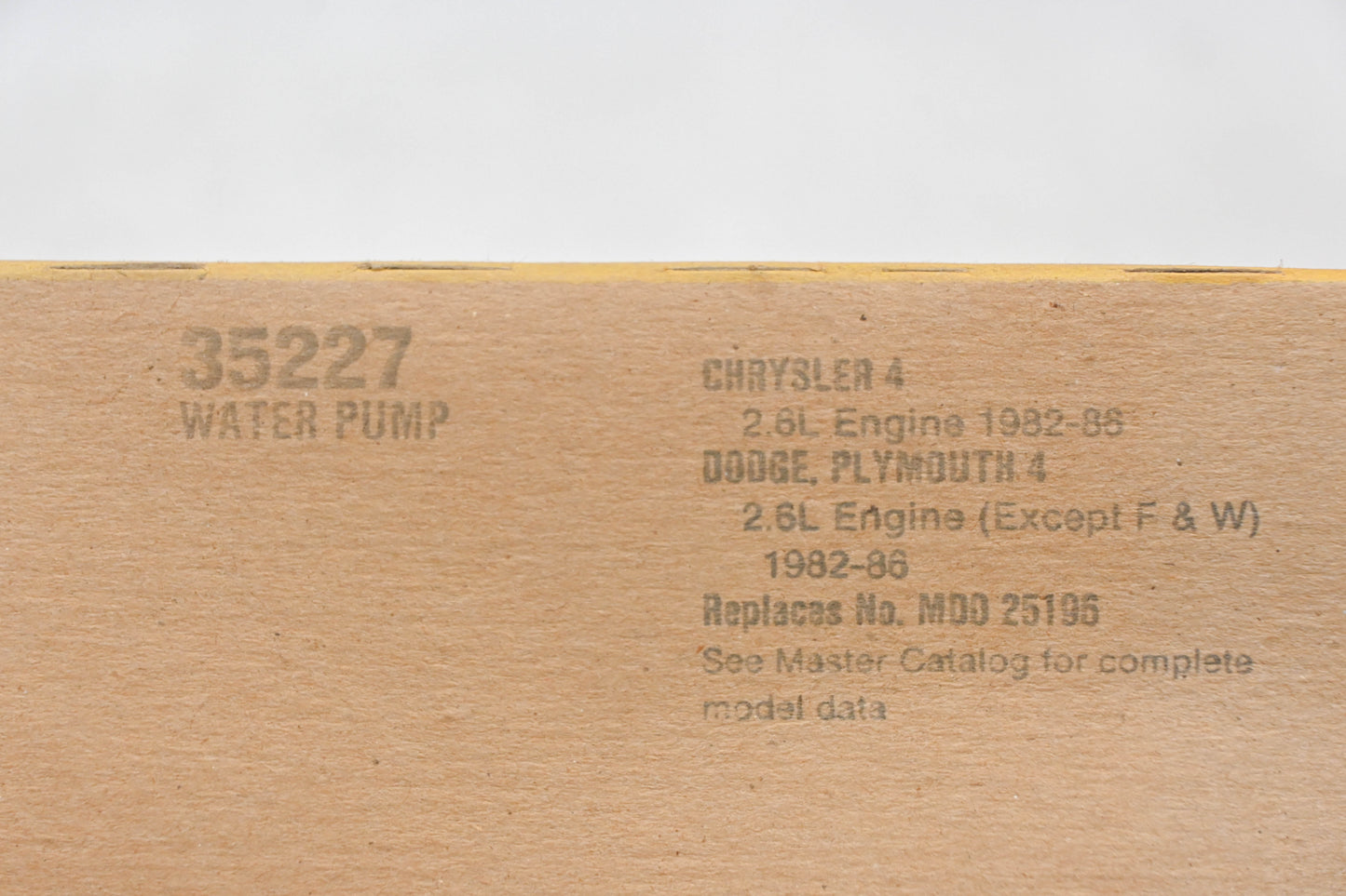 Fel-Pro 35227, MD025195 Water Pump Gasket NOS