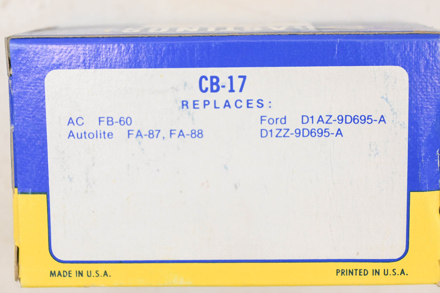 Hastings CB17, CB-17, D1Zz-9D695-A Breather Filter Assembly NOS