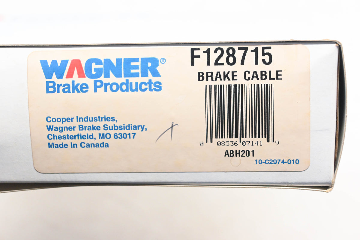 Wagner F128715, BC128715, C93342 Parking Brake Cable Assembly NOS