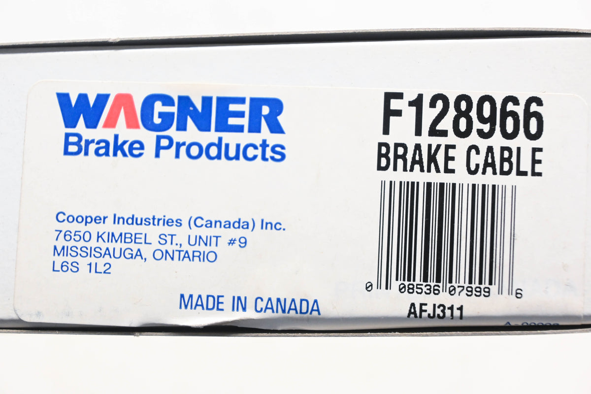 Wagner F128966, BC128966, BC94835 Parking Brake Cable Assembly NOS