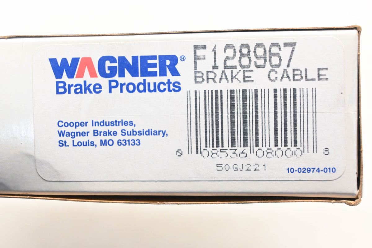 Wagner F128967, BC128967 Parking Brake Cable Assembly NOS