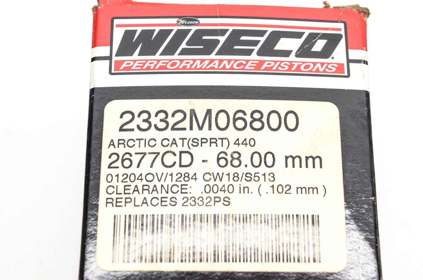 Wiseco 2332M06800, 2332PS Piston Kit NOS