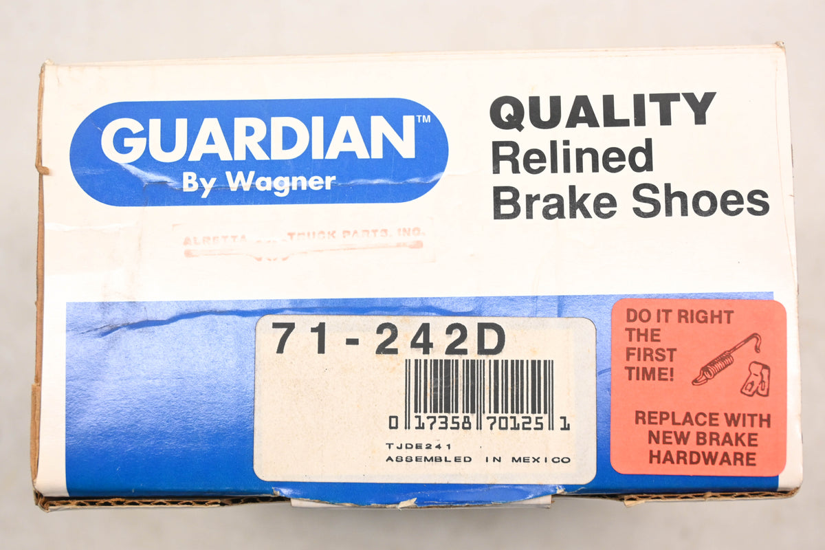Wagner 71-242D Relined Brake Shoe Kit NOS