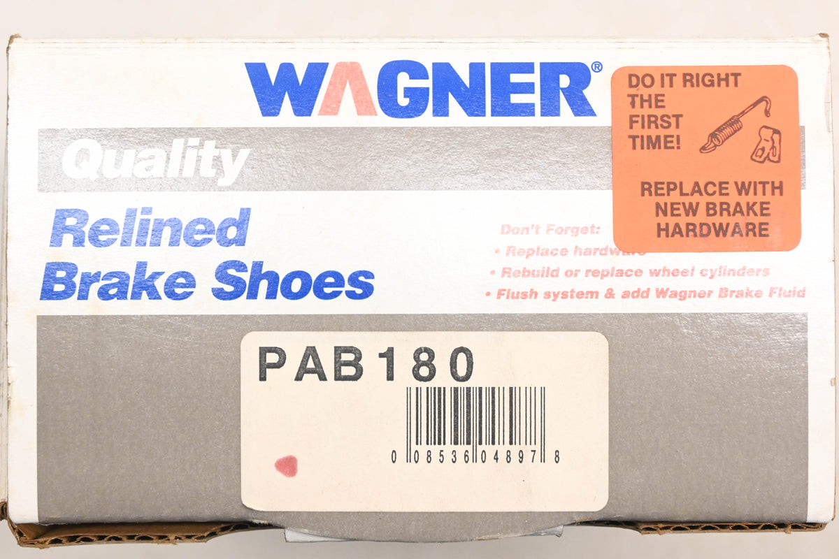 Wagner PAB180 Relined Brake Shoe Kit NOS