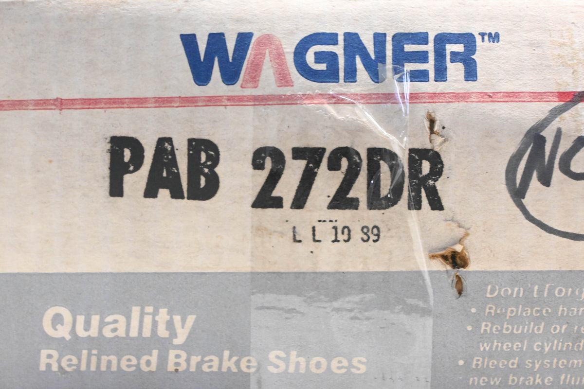 Wagner PAB272DR Relined Brake Shoe Kit NOS