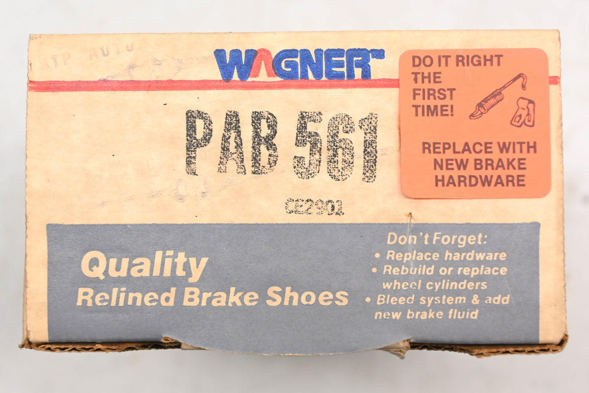 Wagner PAB561 Relined Brake Shoe Kit NOS