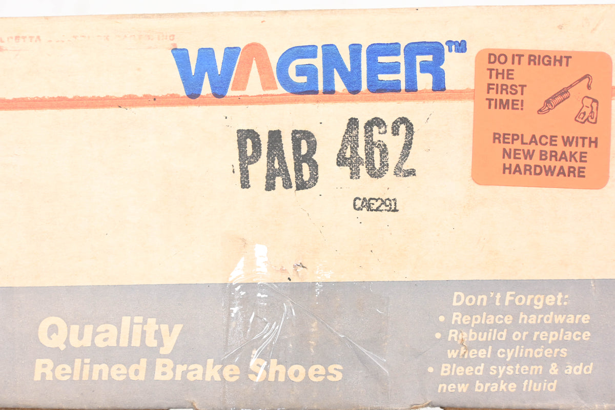 Wagner PAB462 Relined Brake Shoe Kit NOS
