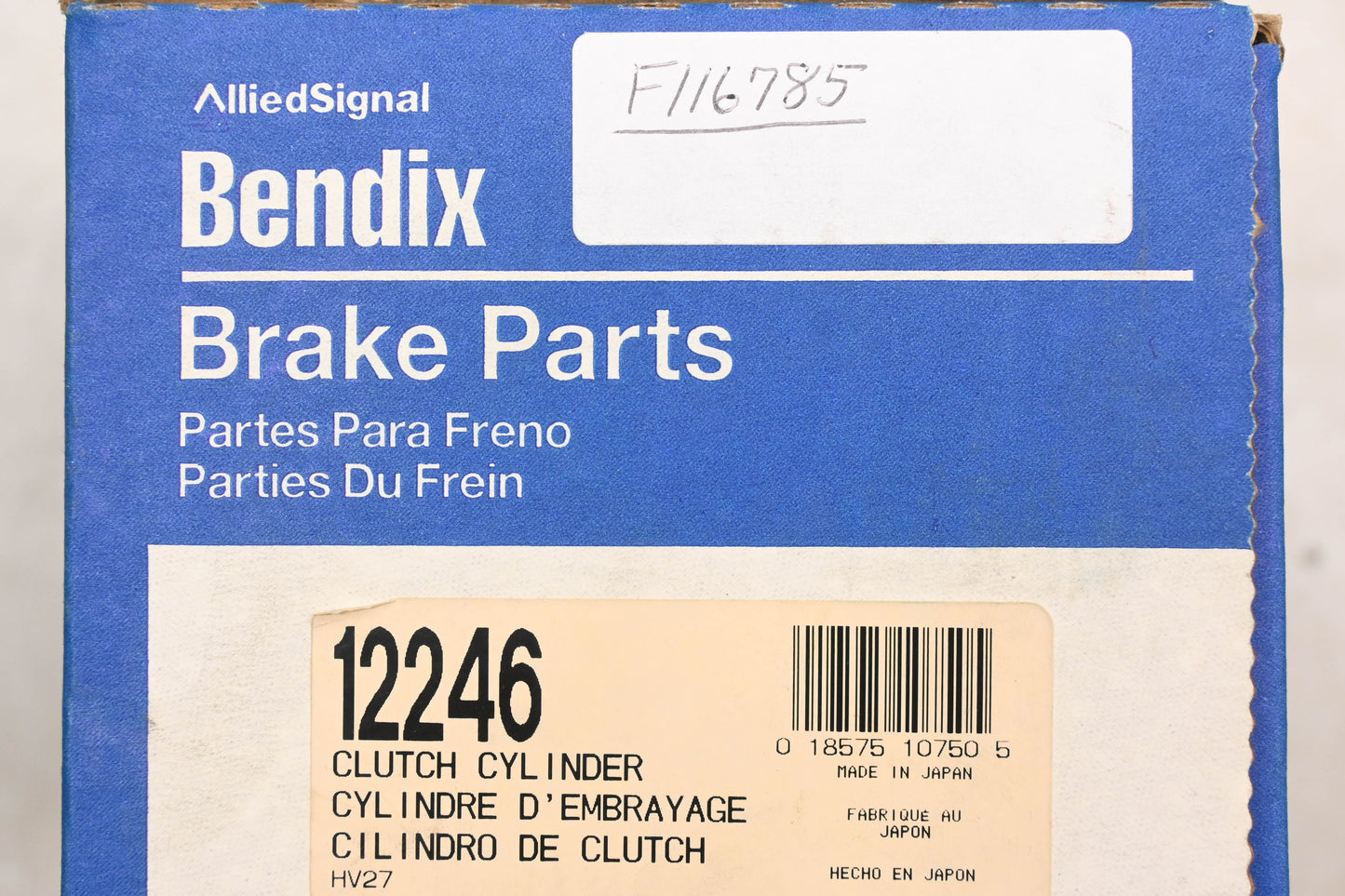 Bendix 12246, F116785 Clutch Master Cylinder Assembly NOS