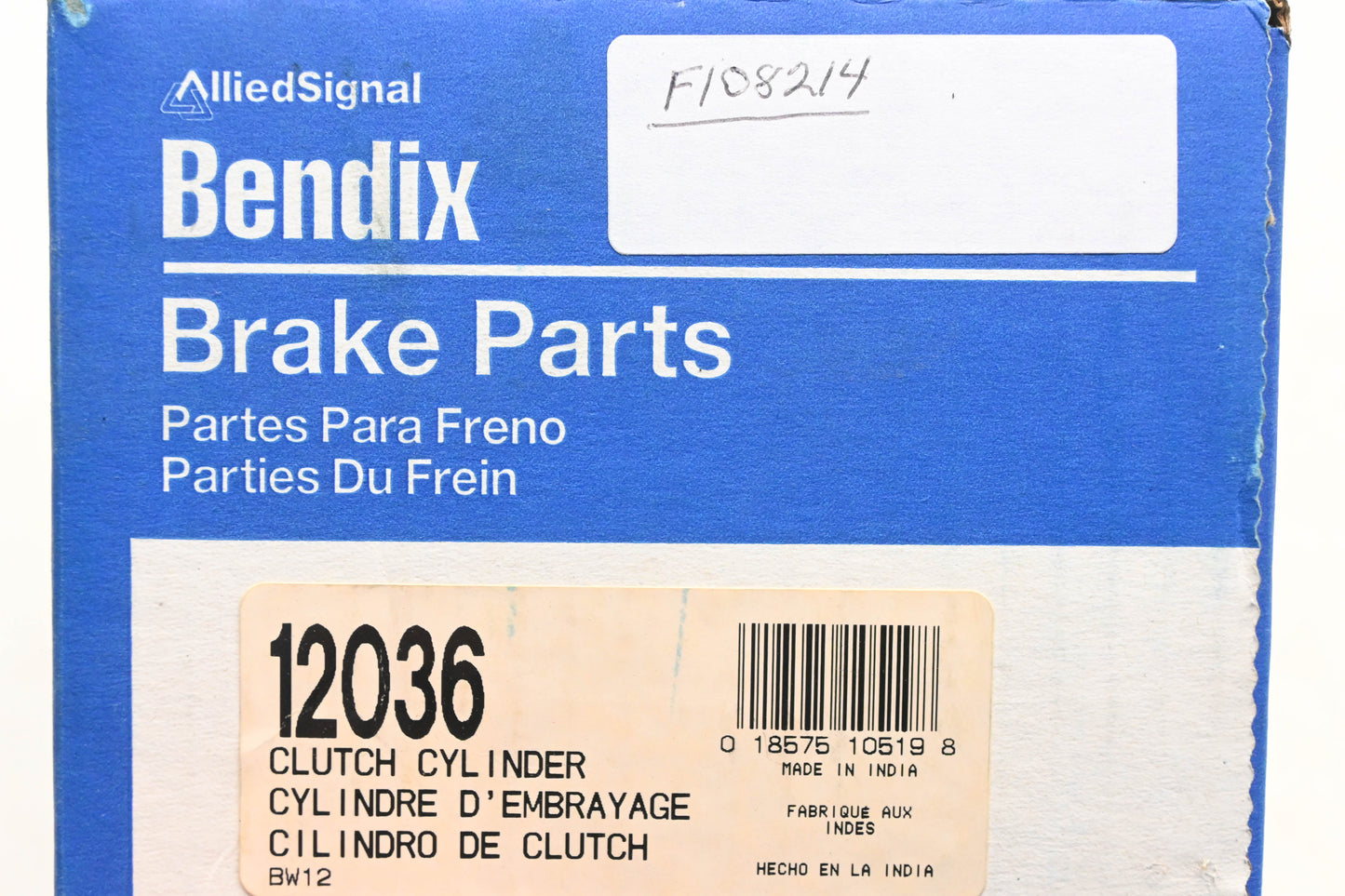 Bendix 12036, F108214 Clutch Master Cylinder Assembly NOS
