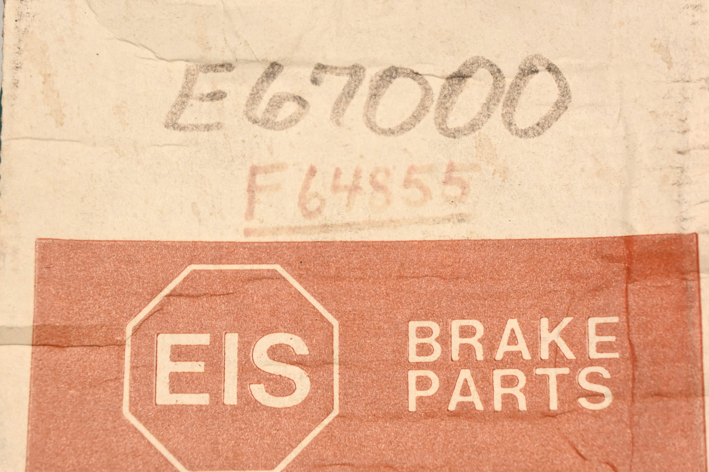 EIS E67000, F64855, 2227161 Brake Master Cylinder Assembly NOS