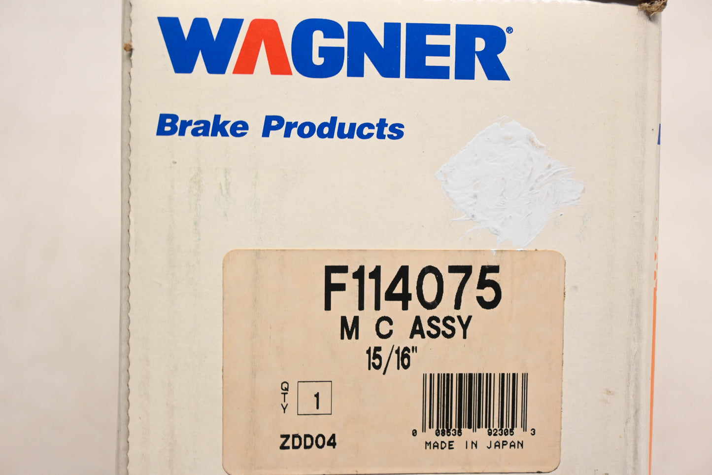 Wagner F114075, M39628 Brake Master Cylinder Assembly NOS