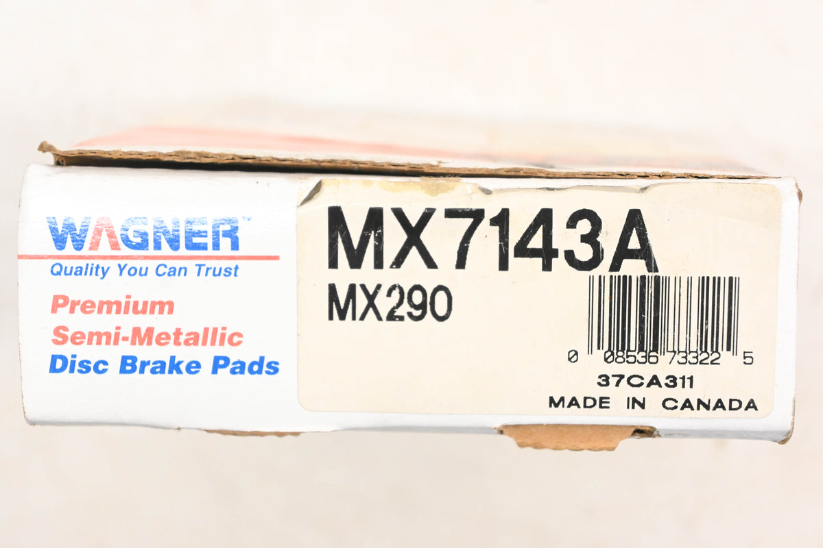 Wagner MX7143A, MX290, PG-D290M Disc Brake Pad Kit NOS