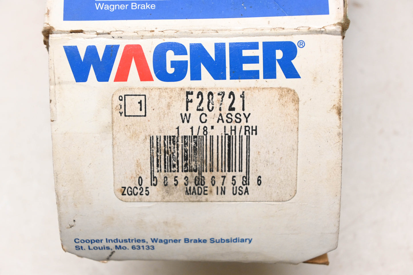 Wagner F28721, 14201 Drum Brake Wheel Cylinder Assembly NOS