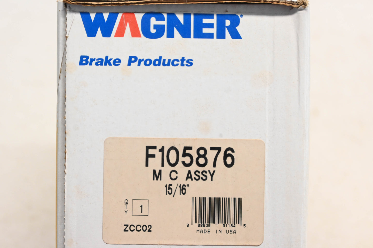 Wagner F105876, FF79439 Brake Master Cylinder Kit NOS