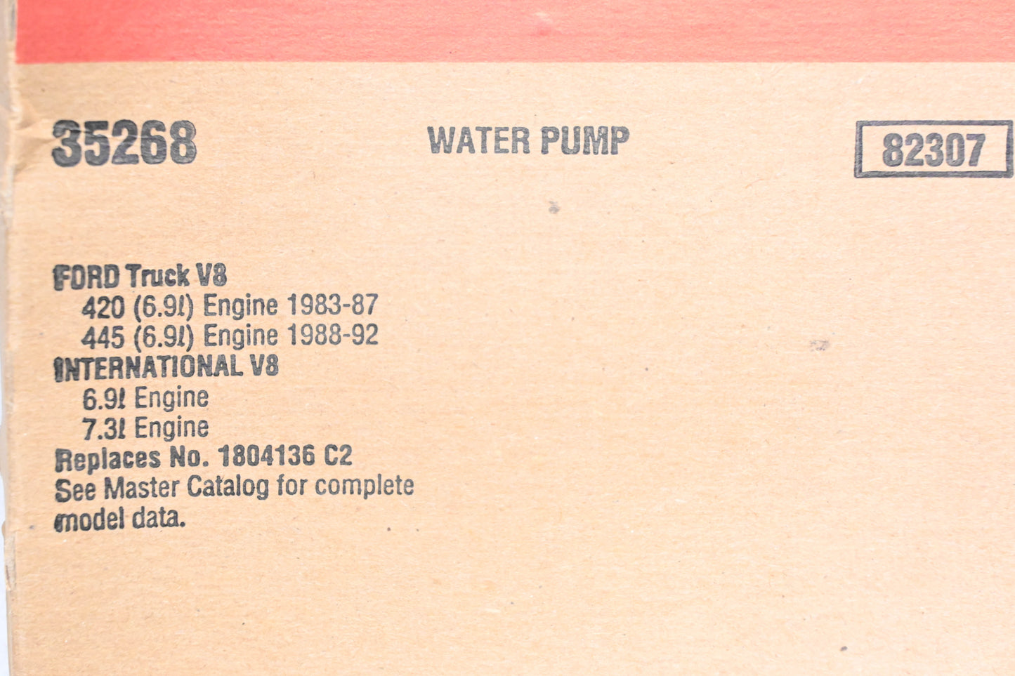 Fel-Pro 35268 Water Pump Gasket NOS