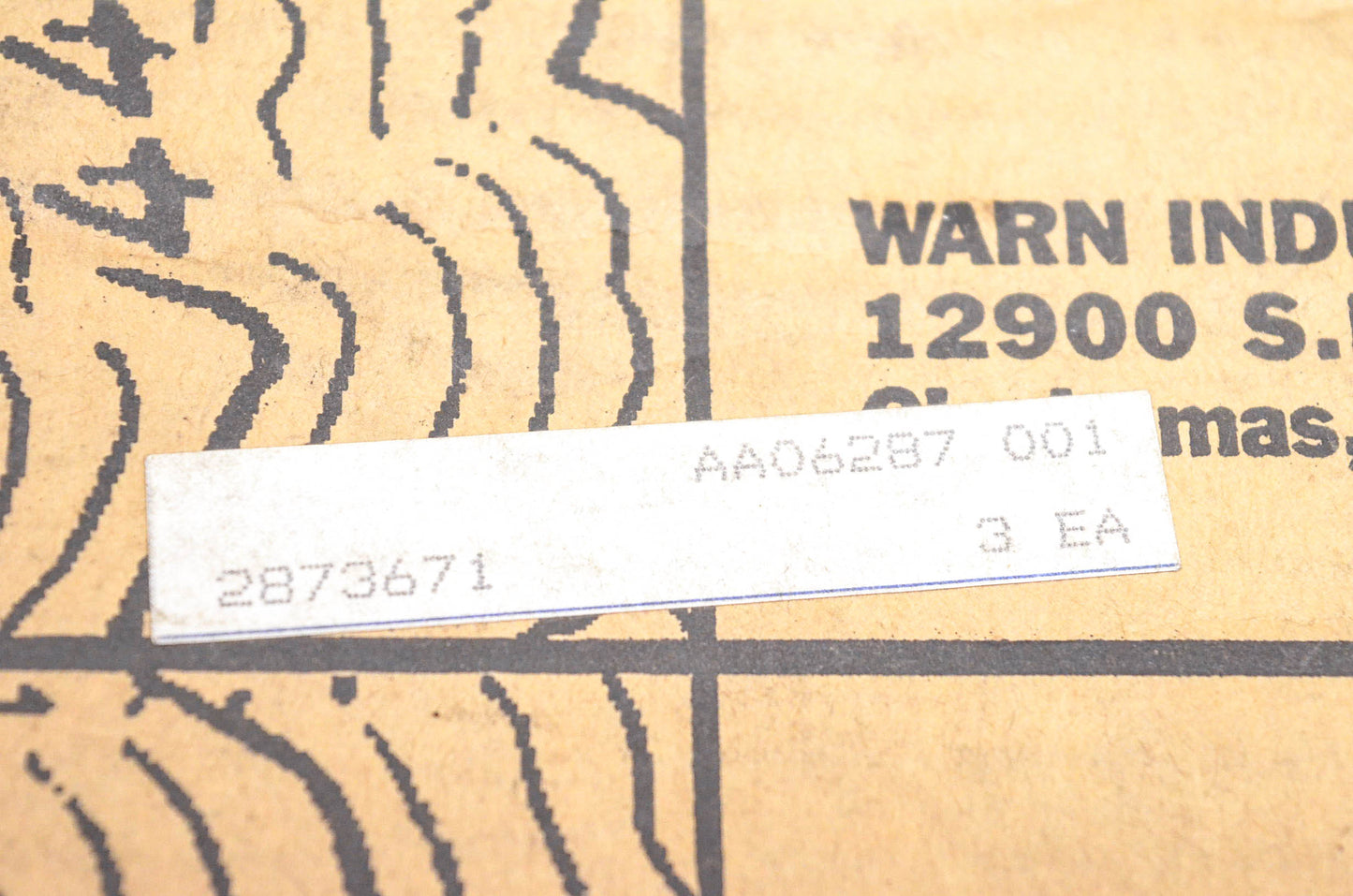 Warn 2873671 ATV Winch Mount Kit NOS