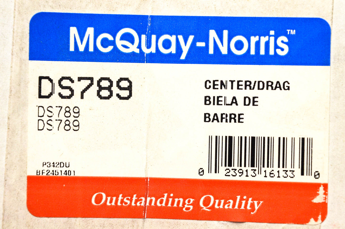 McQuay-Norris DS789 Center Drag Link NOS