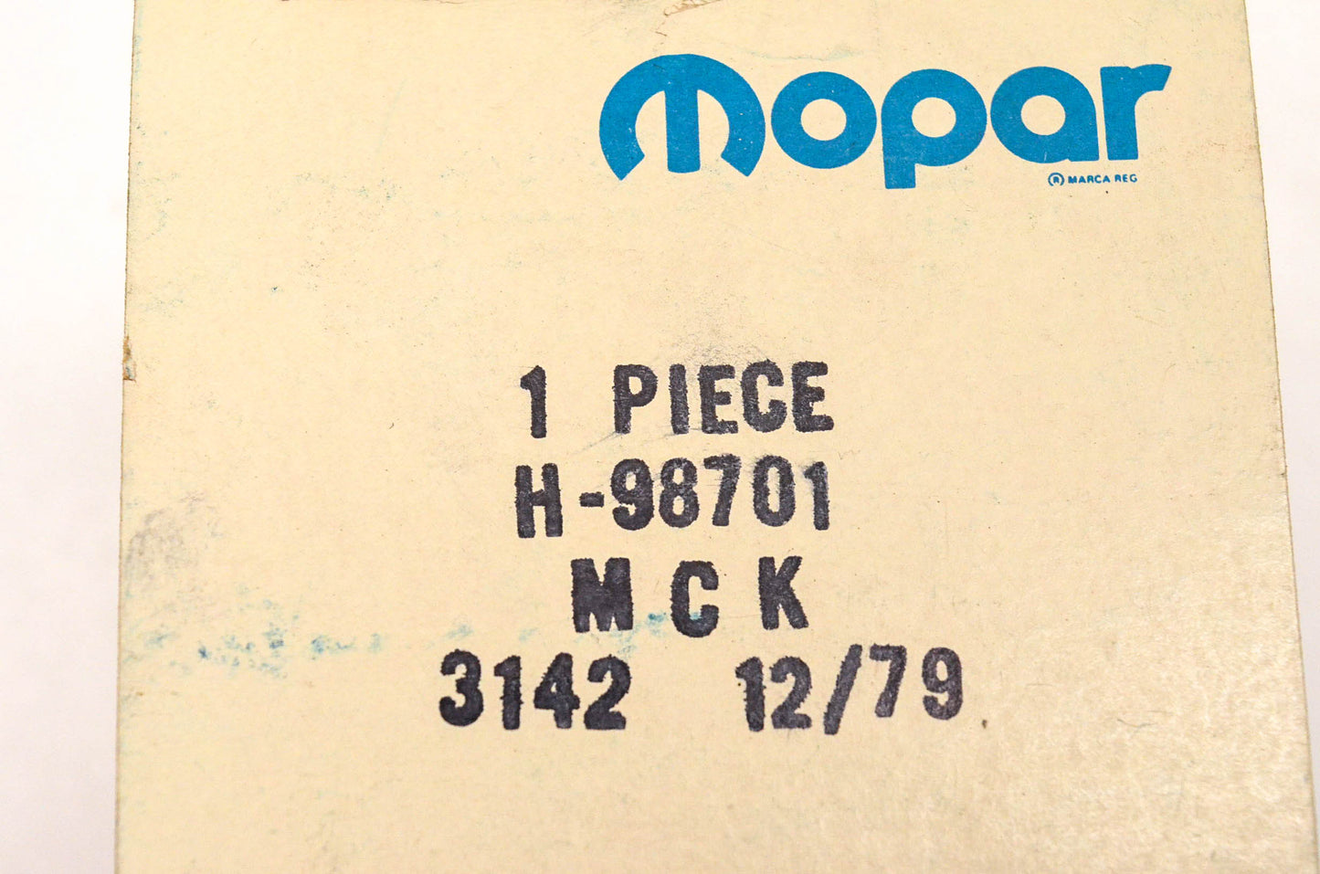 Mopar H-98701, H98701 Master Cylinder Repair Kit NOS