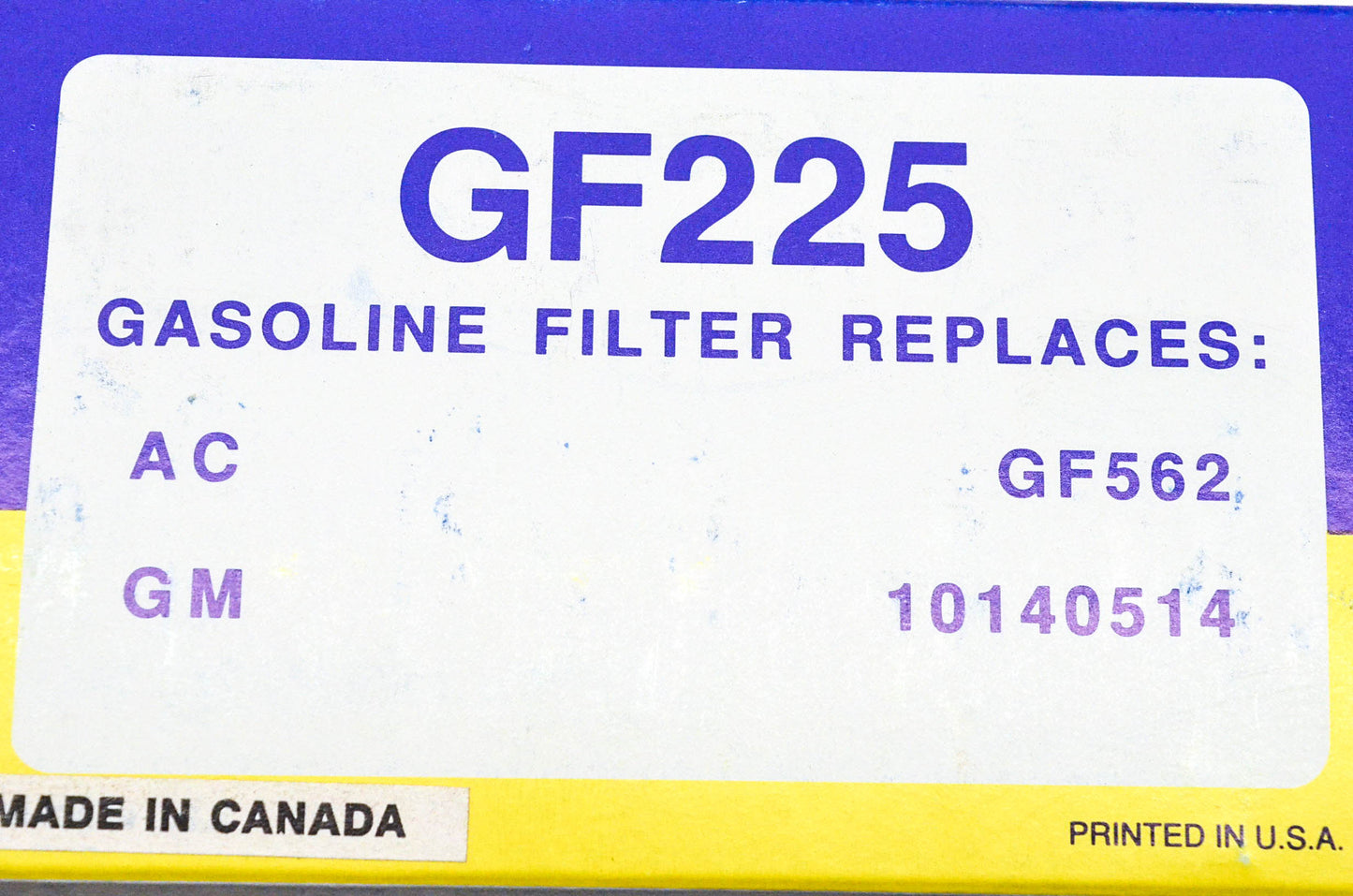 Hastings GF225, GF562, 10140514 Fuel Filter Kit NOS