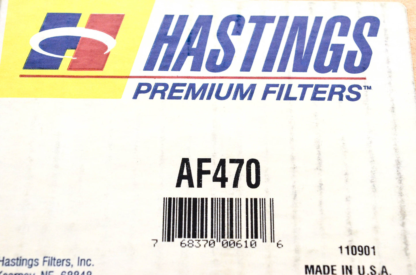 Hastings AF470 Air Filter NOS