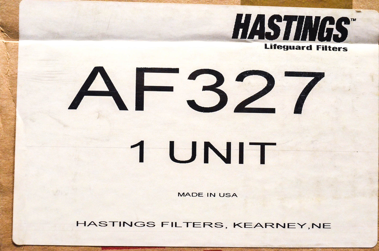 Hastings AF327 Air Filter NOS