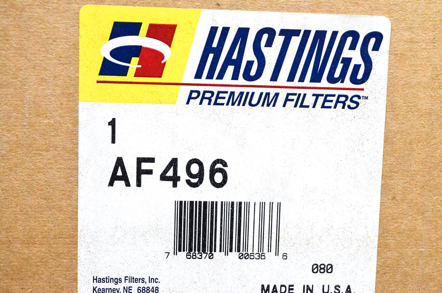 Hastings AF496 Air Filter NOS