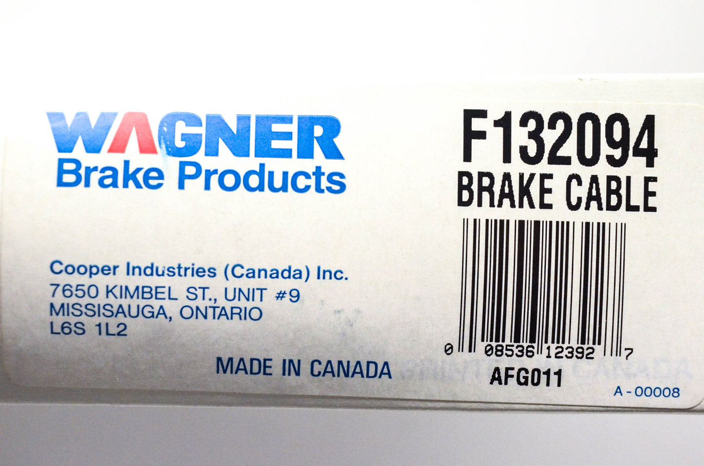 Wagner F132094 Brake Cable NOS