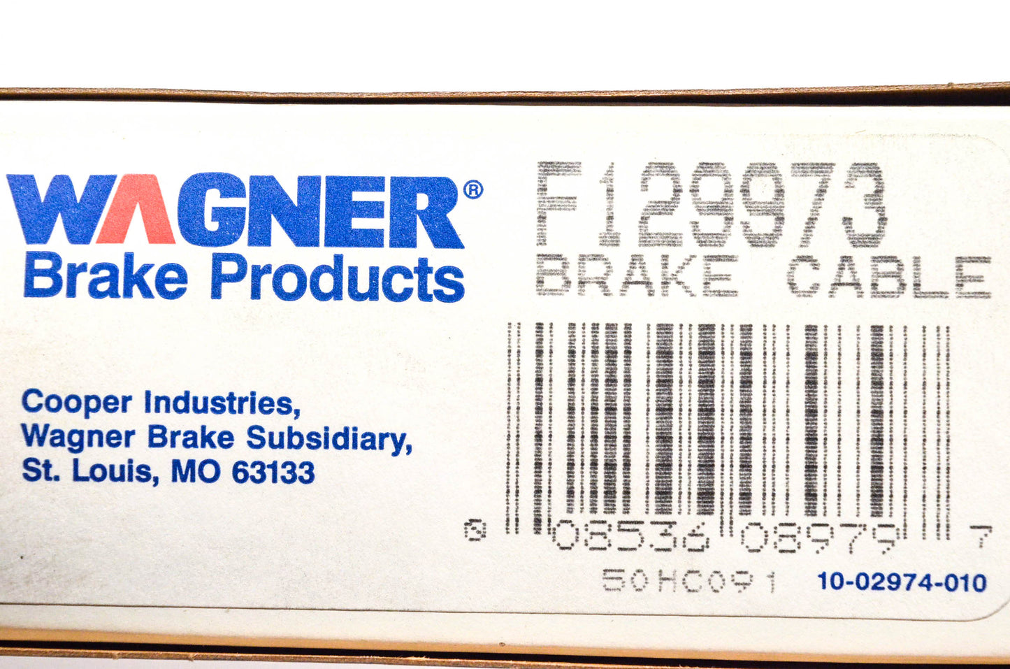 Wagner F129973 Brake Cable NOS