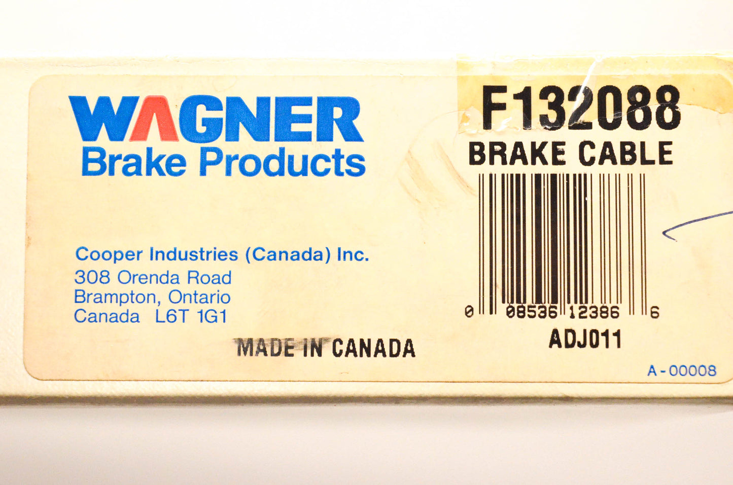 Wagner F132088 Ford E-350 Econoline Brake Cable NOS