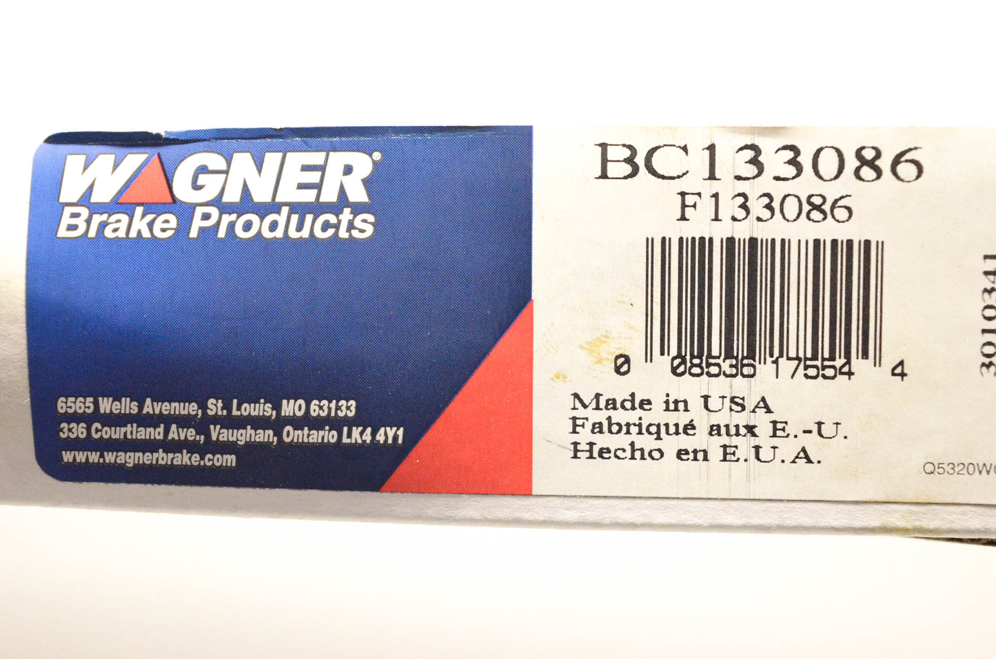 Wagner BC133086, F133086 97-99 Ford E-250 Econoline Parking Brake Cable NOS