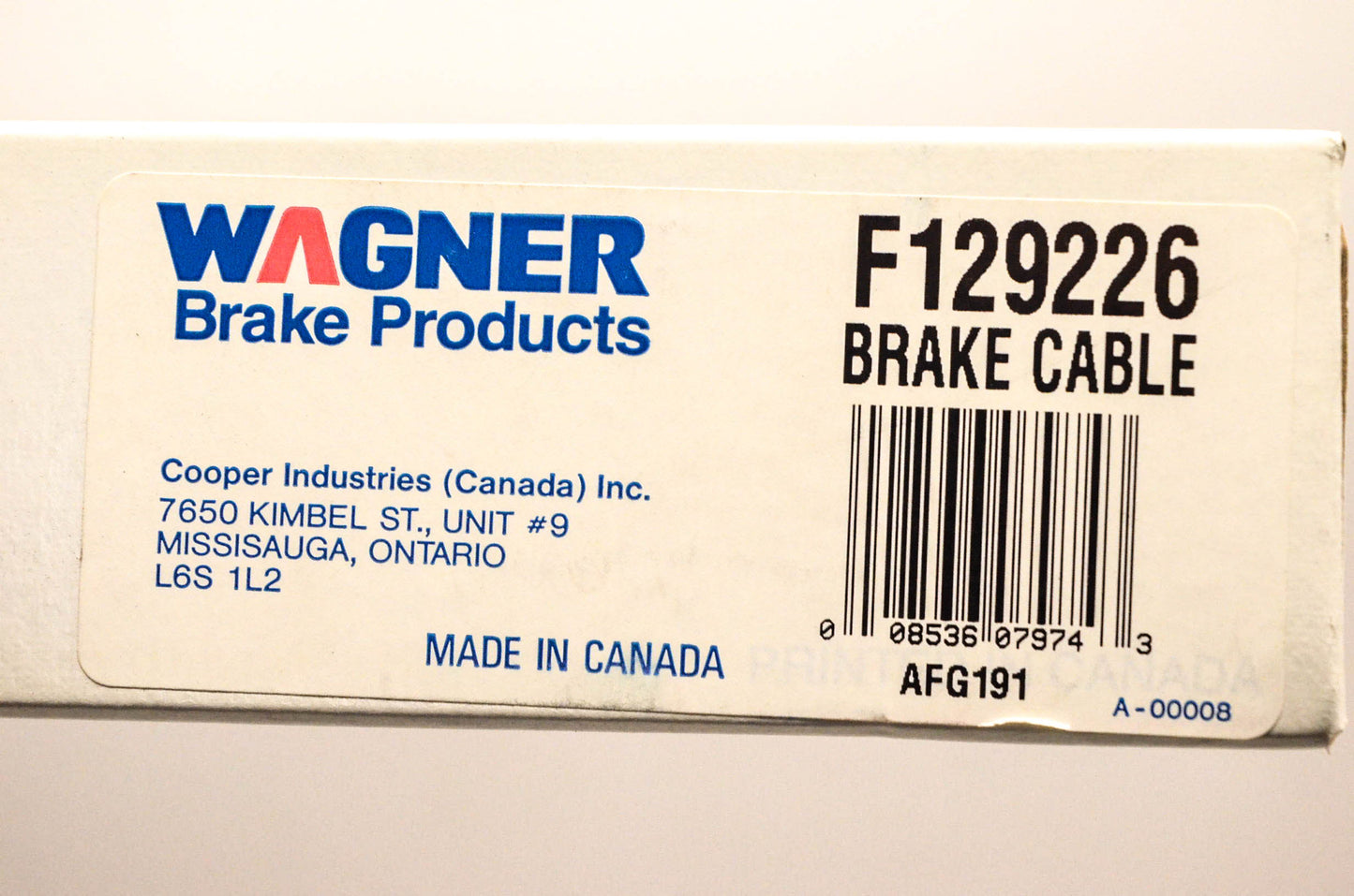 Wagner F129226 96-97 Ford F-150 F-350 F Super Duty Parking Brake Cable NOS