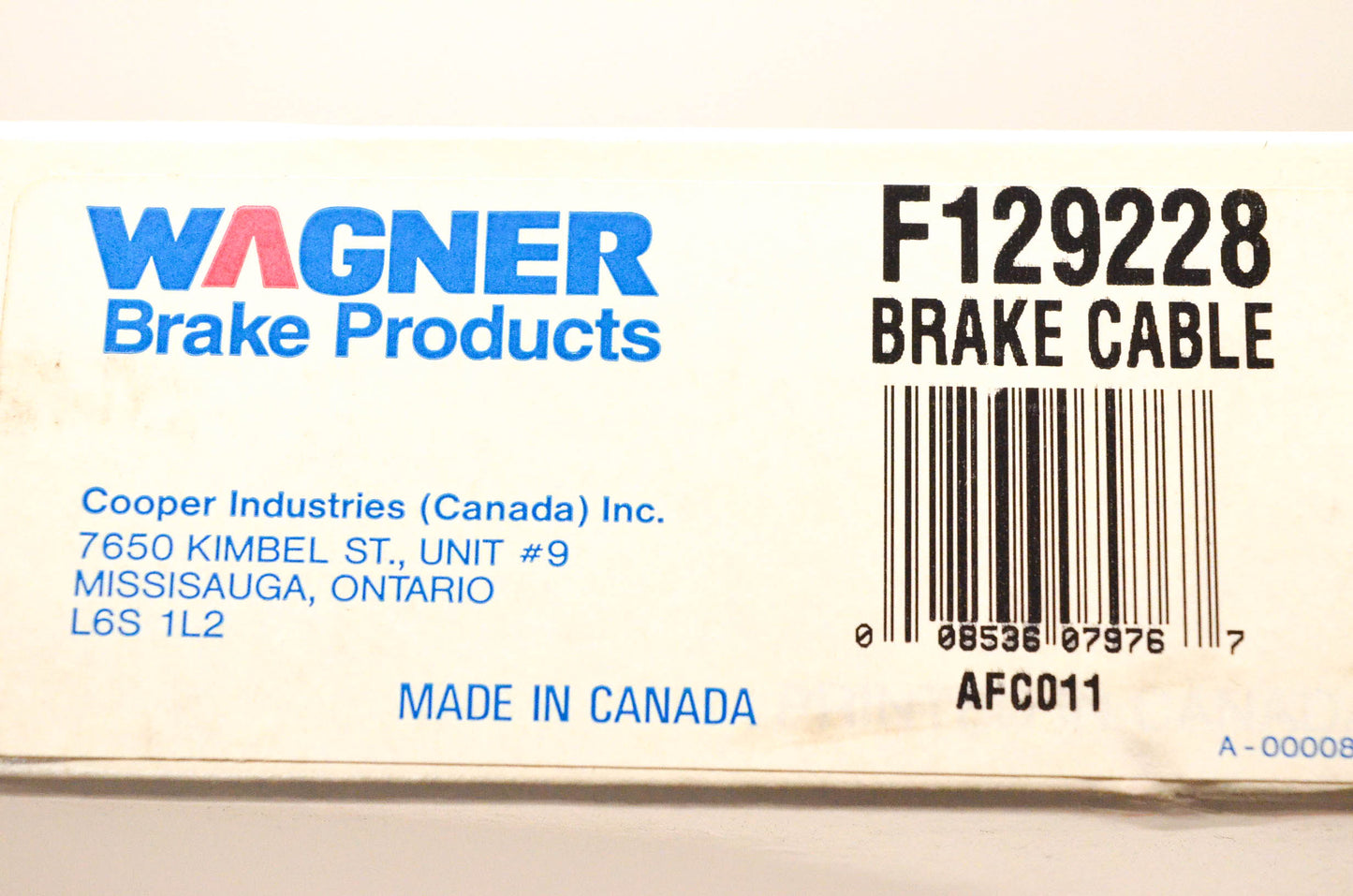 Wagner F129228 fits 1997 Ford F-250 F-350 Parking Brake Cable NOS