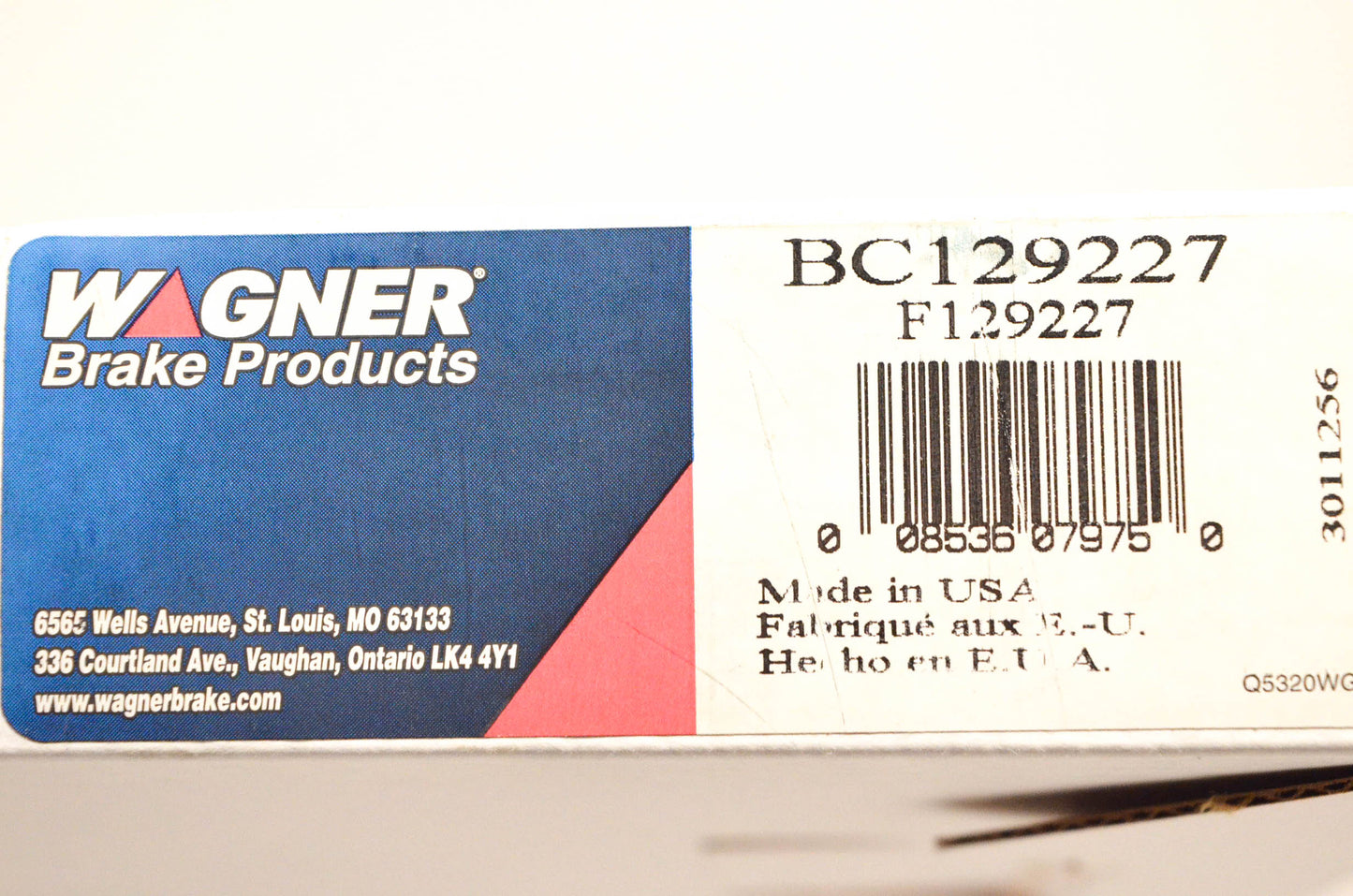 Wagner BC129227, F129227 Ford F-150 F-250 F-350 Parking Brake Cable NOS
