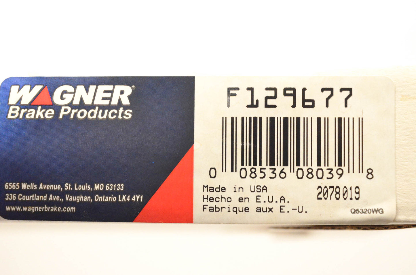 Wagner F129677 fits Chevrolet GMC Rear Right Parking Brake Cable NOS