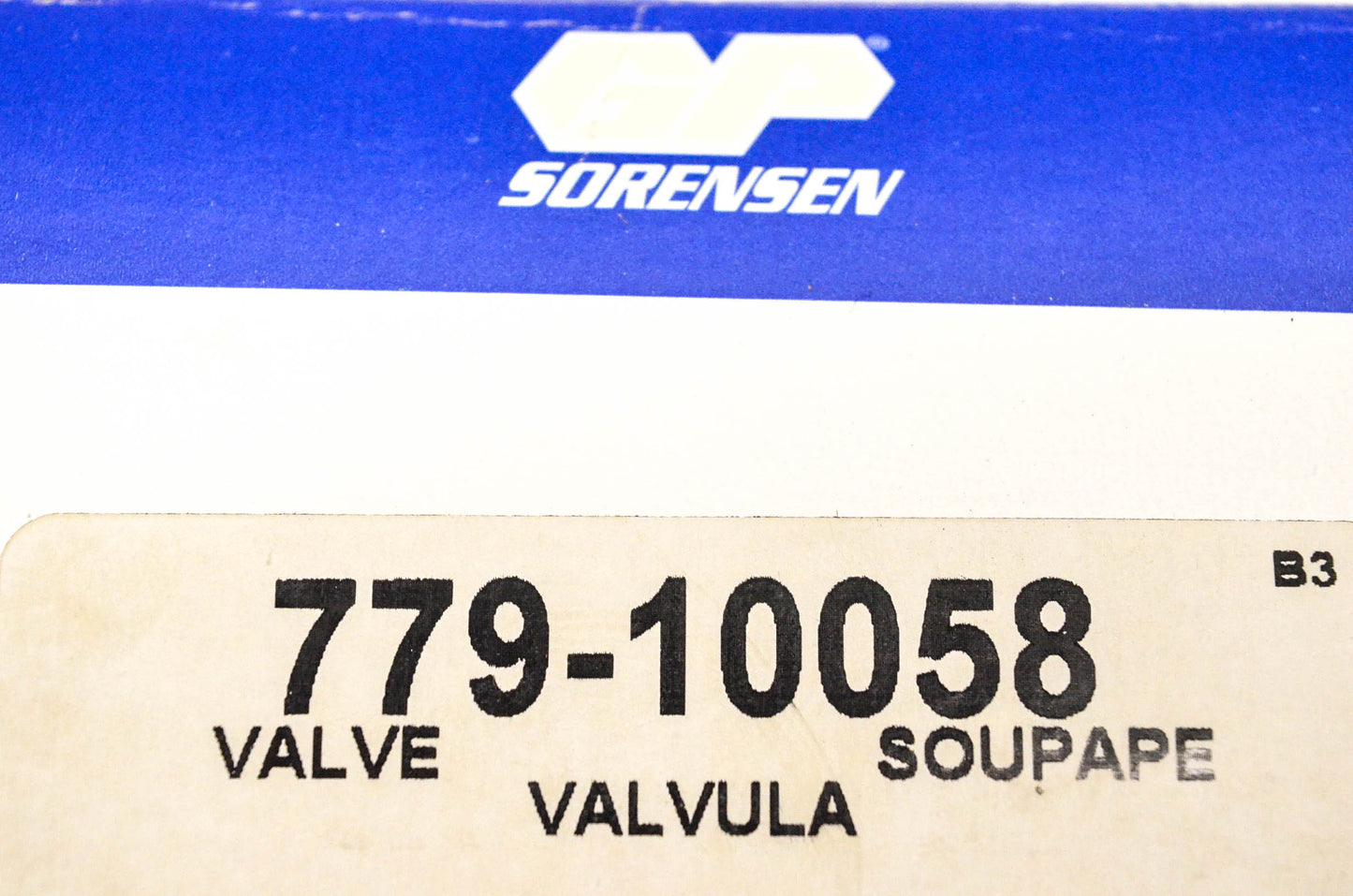 GP Sorensen 779-10058 Valve NOS