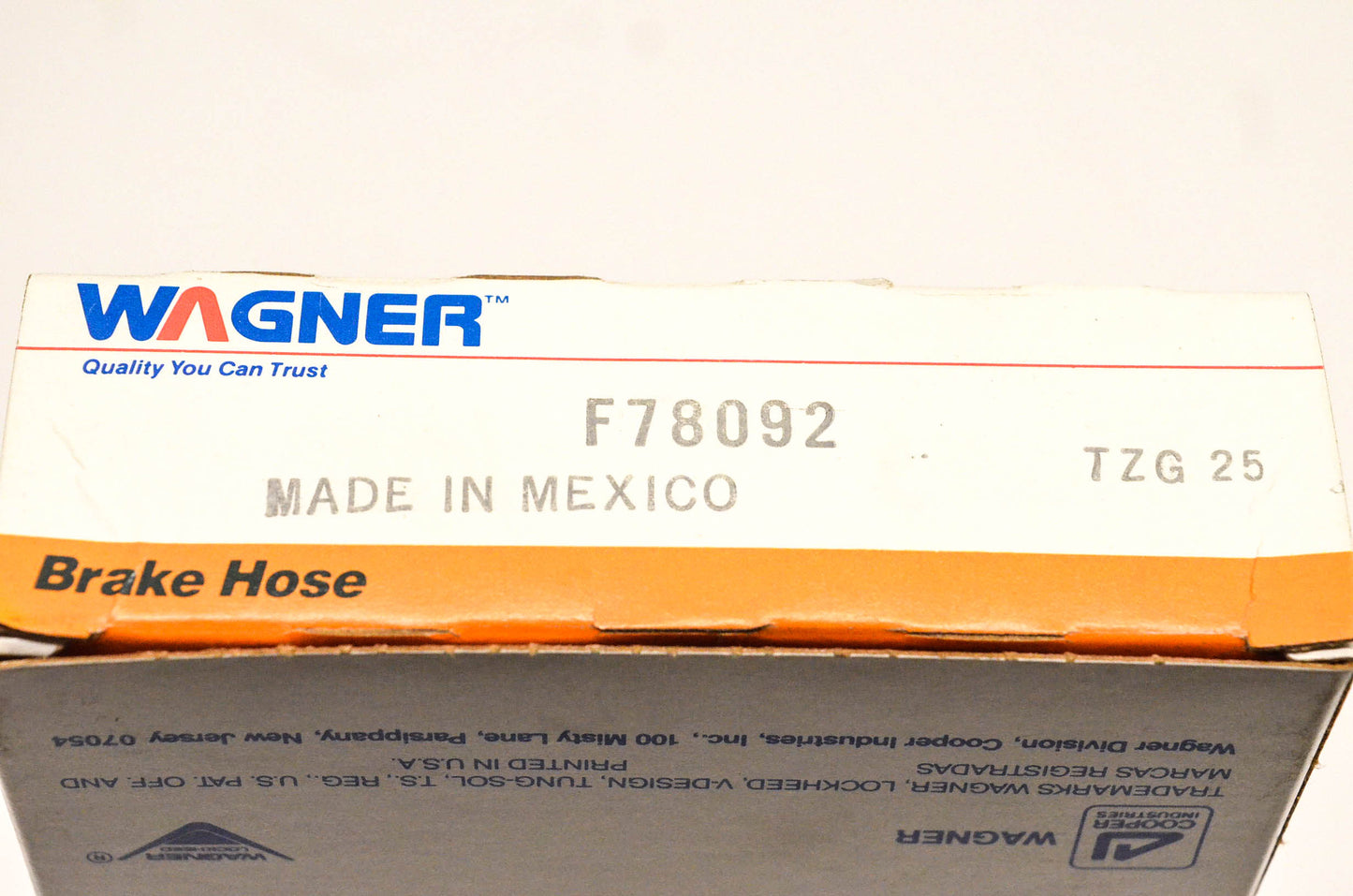 Wagner F78092 Brake Hose NOS