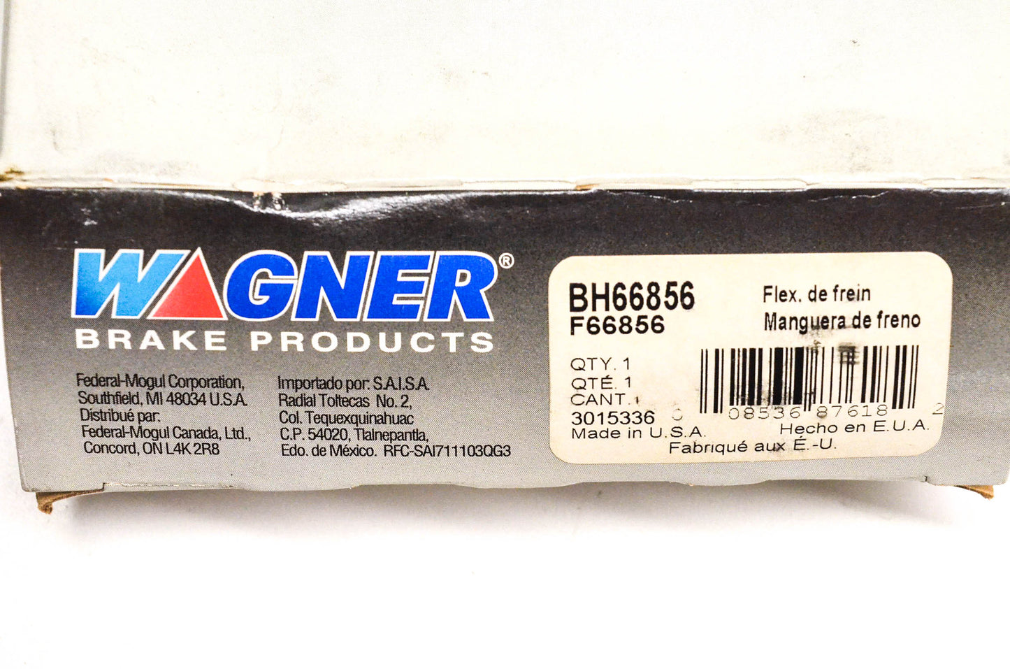 Wagner BH66856, F66856 60-68 Chevy GMC Truck Brake Hydraulic Hose - Front NOS