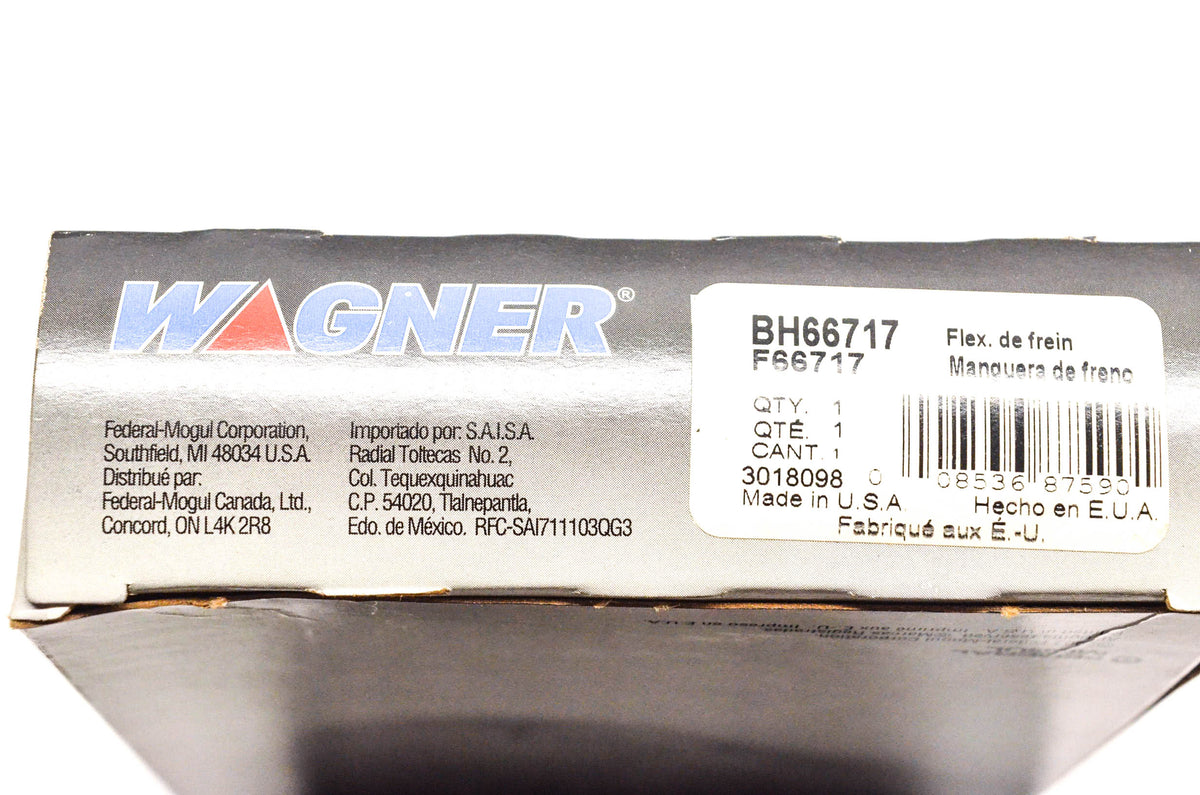 Wagner BH66717, F66717 Brake Hydraulic Hose NOS