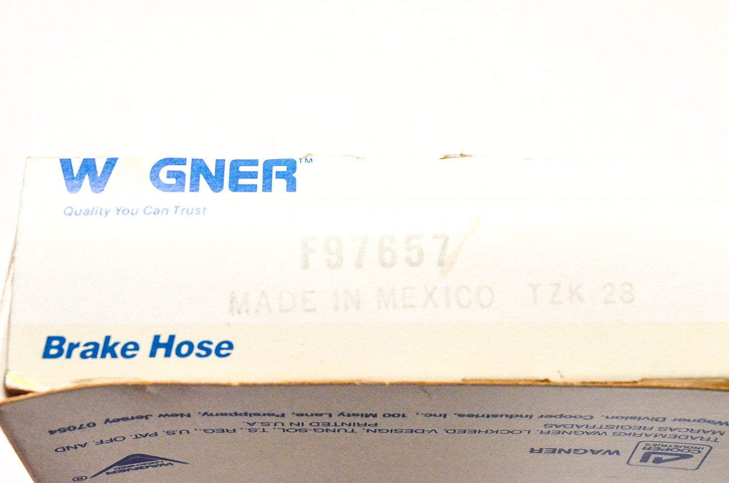 Wagner F97657 Brake Hydraulic Hose - Front Left & Right NOS