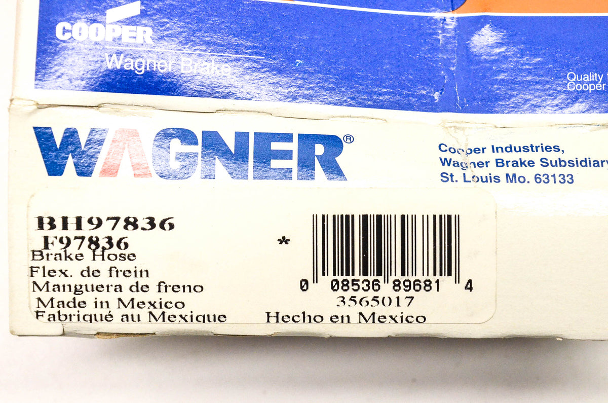 Wagner BH97836, F97836 Brake Hydraulic Hose For 76-79 Ford F-250 NOS