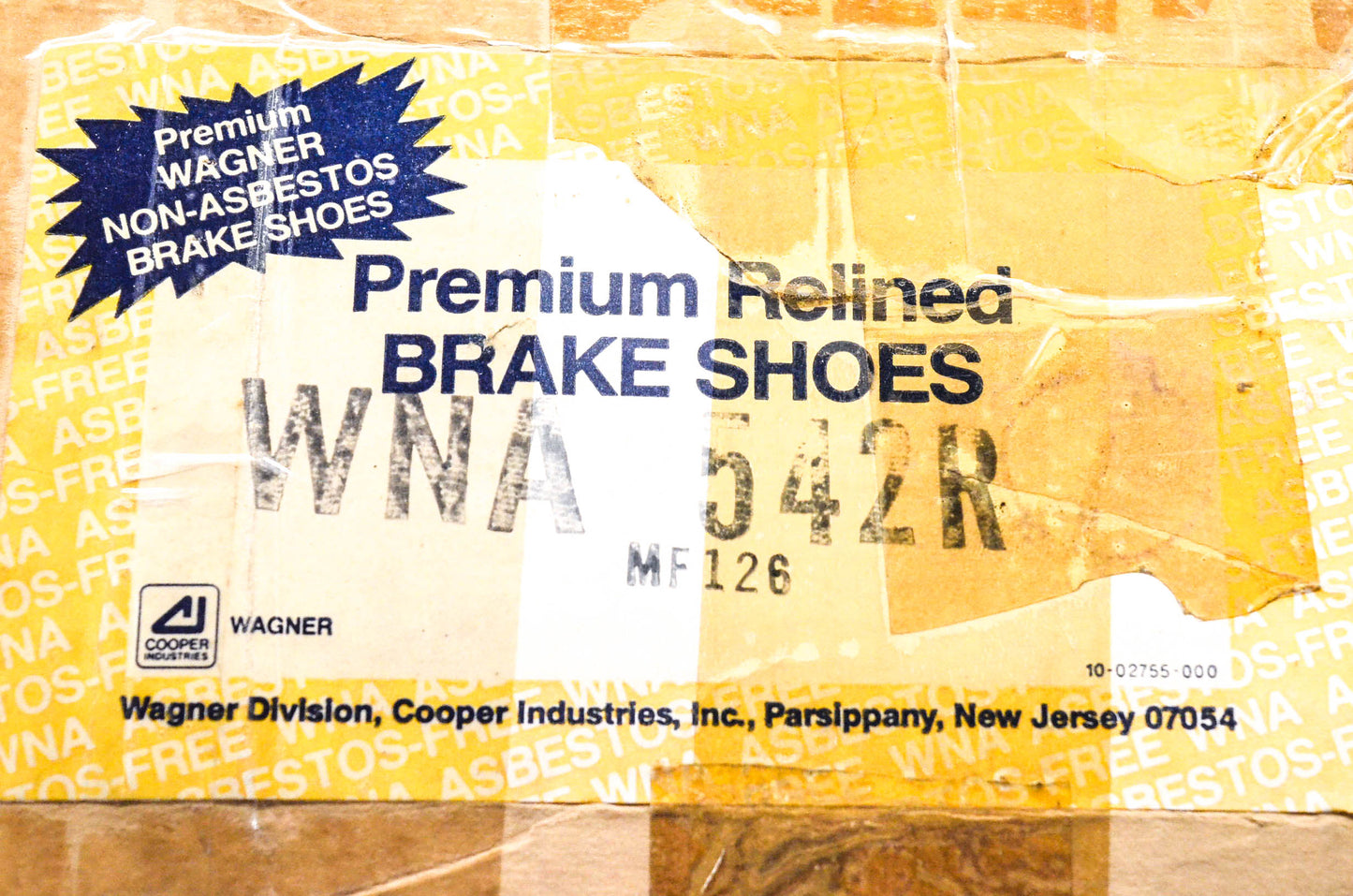 Wagner WNA542R Relined Brake Shoe Kit NOS