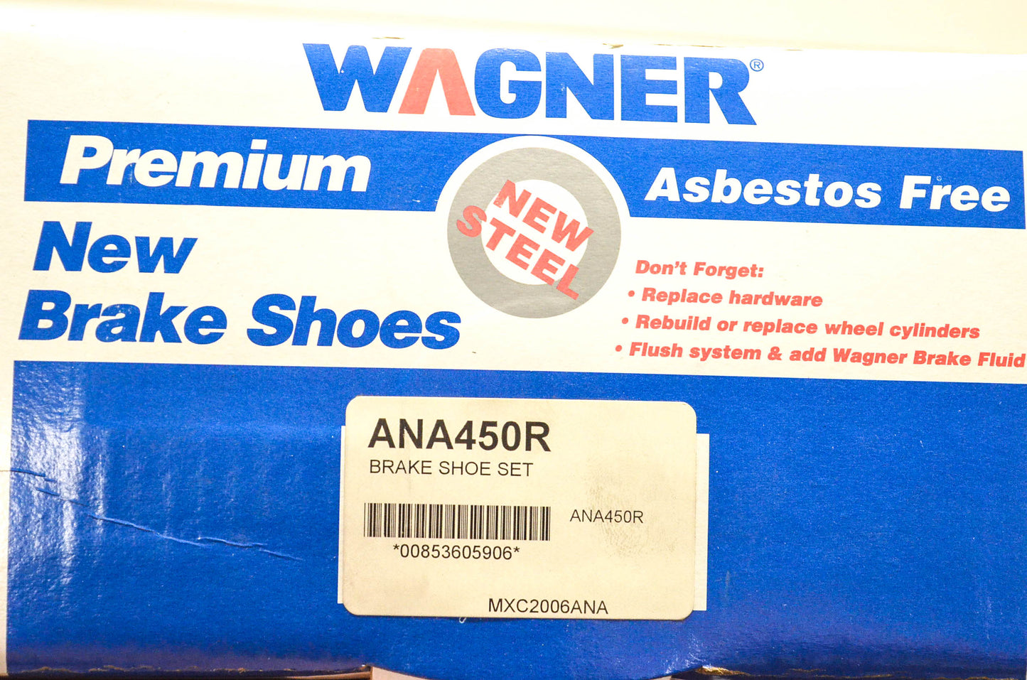 Wagner ANA450R Brake Shoe Kit NOS