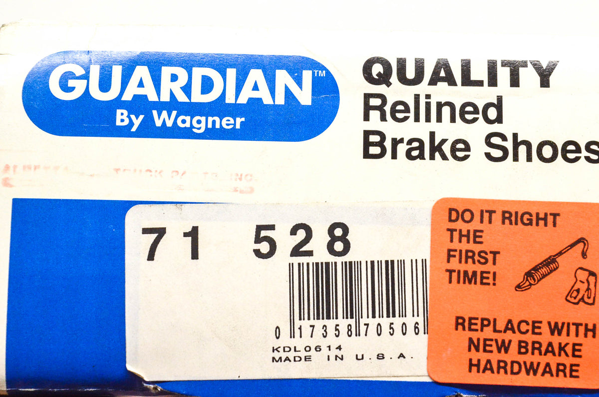 Wagner 71-528 Guardian Relined Brake Shoe Kit NOS